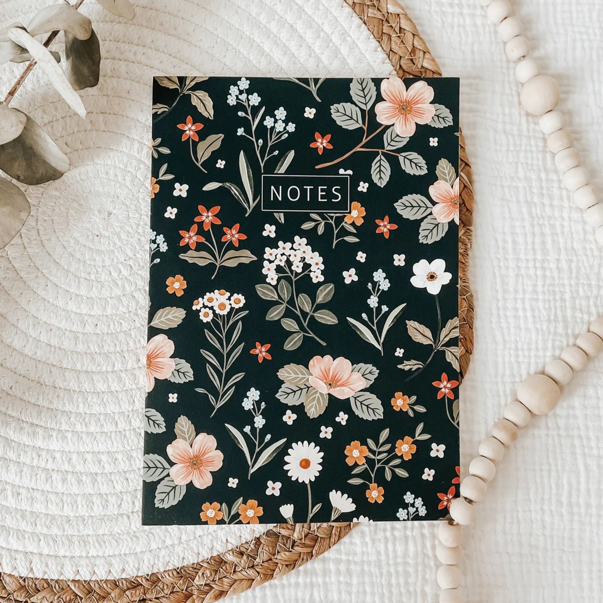 Cahier de notes - Floral nocturne - Maison Paréa