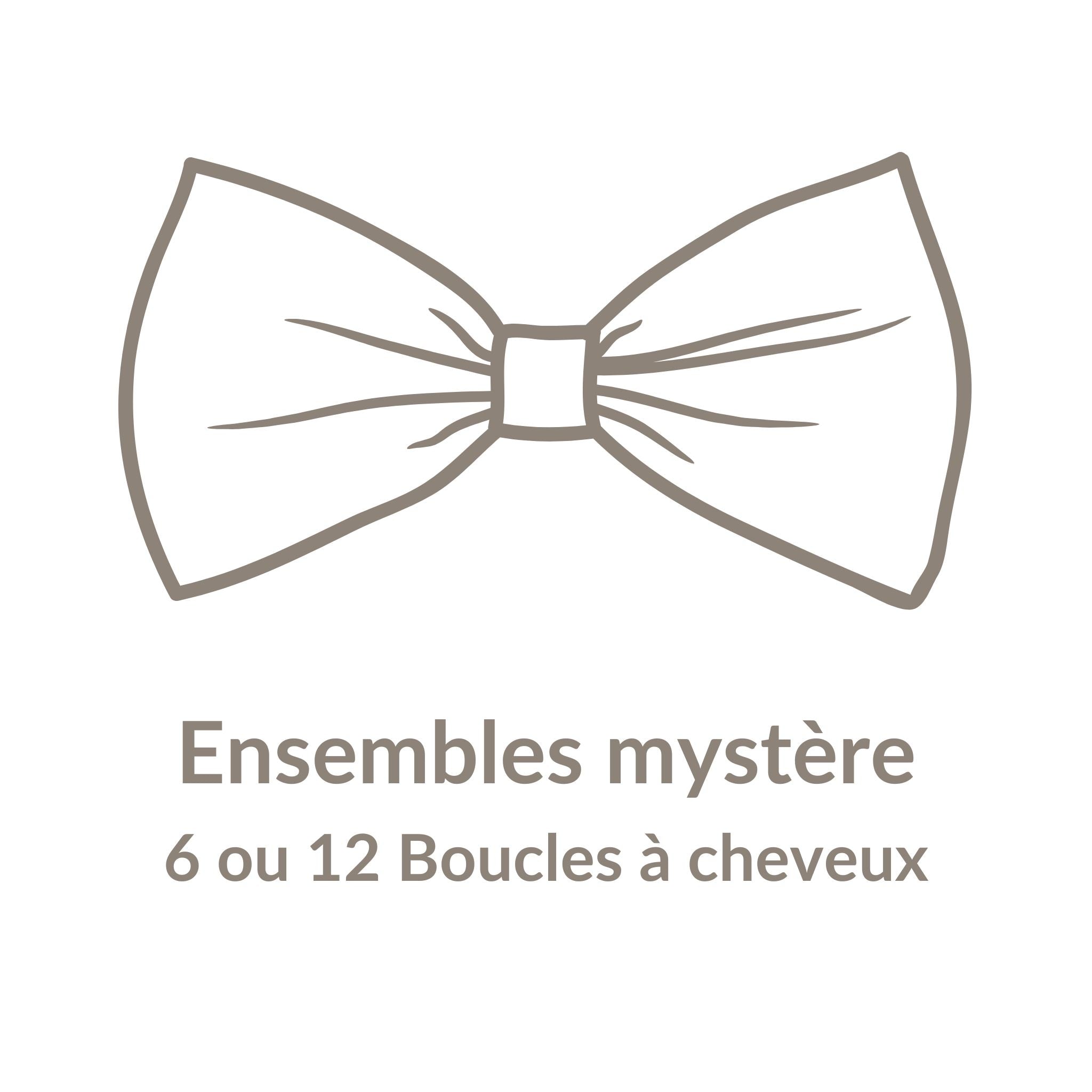 Ensemble mystère - 6 ou 12 Boucles à cheveux - Maison Paréa