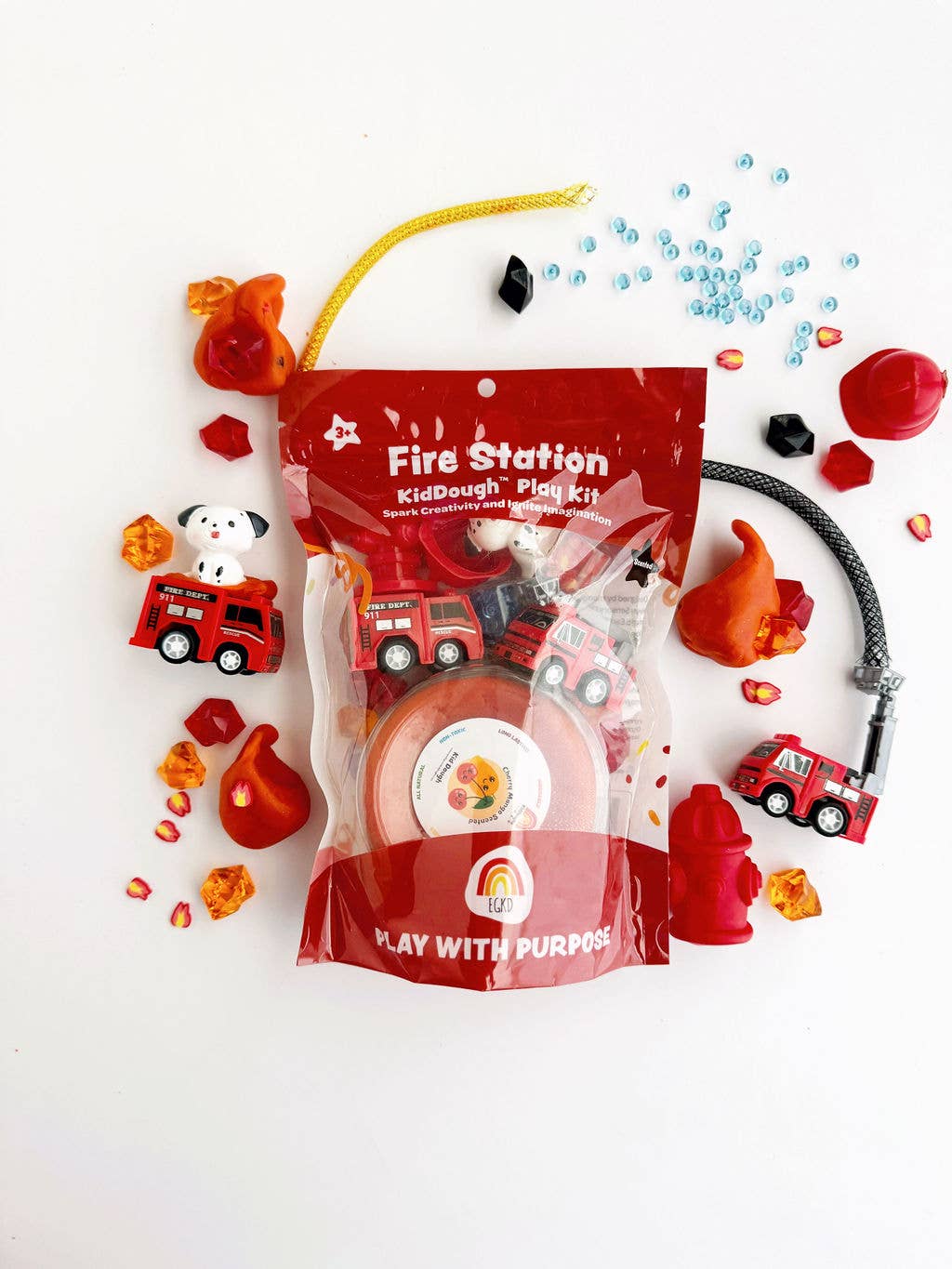 Fire Station (Cherry Mango) KidDough Play Kit - Maison Paréa