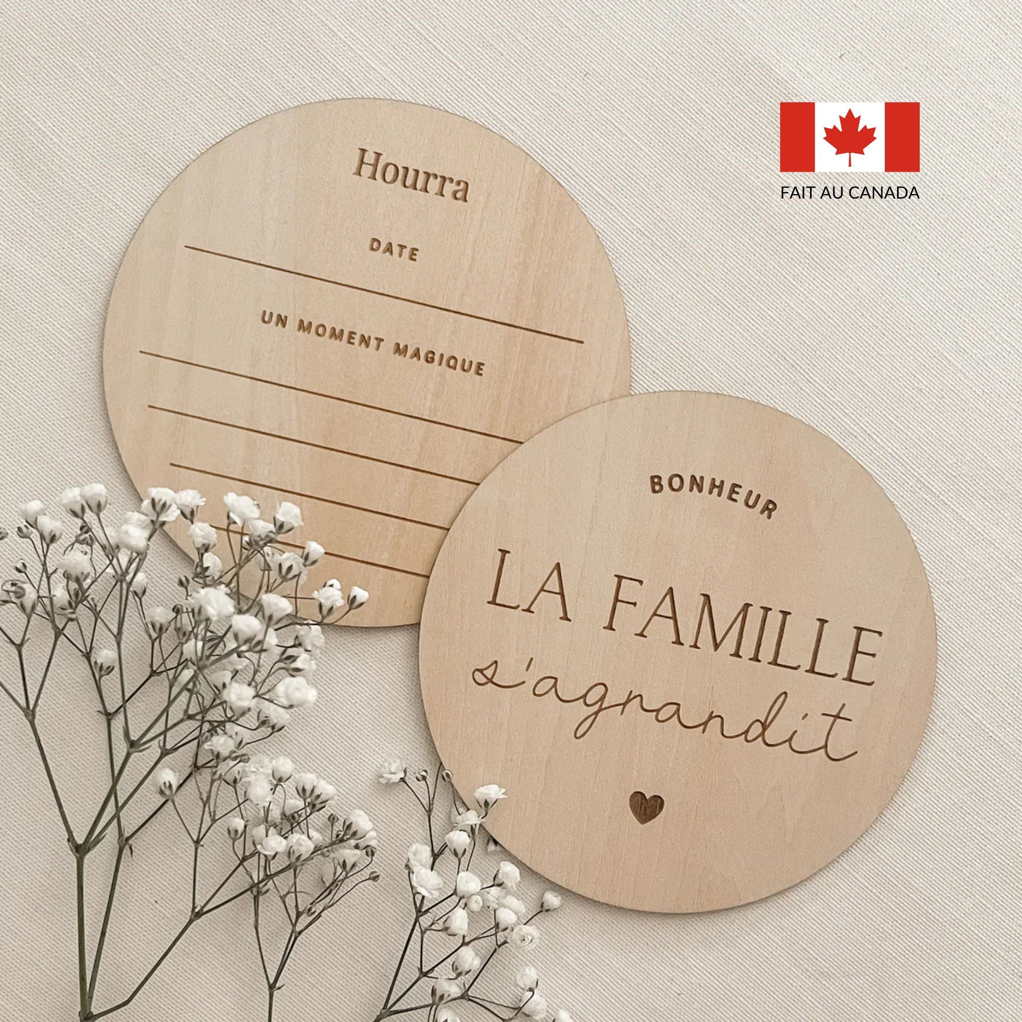 Pastille de bois - La famille s'agrandit - Maison Paréa