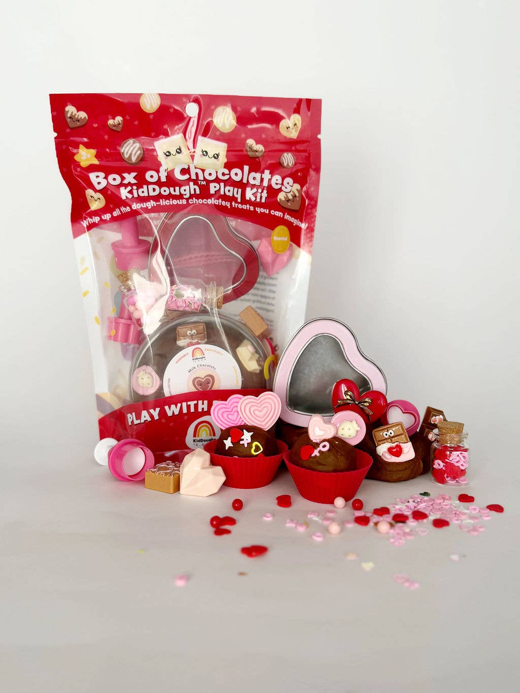 Pâte à modeler KidDough - Boîte de chocolats de la Saint - Valentin - Maison Paréa