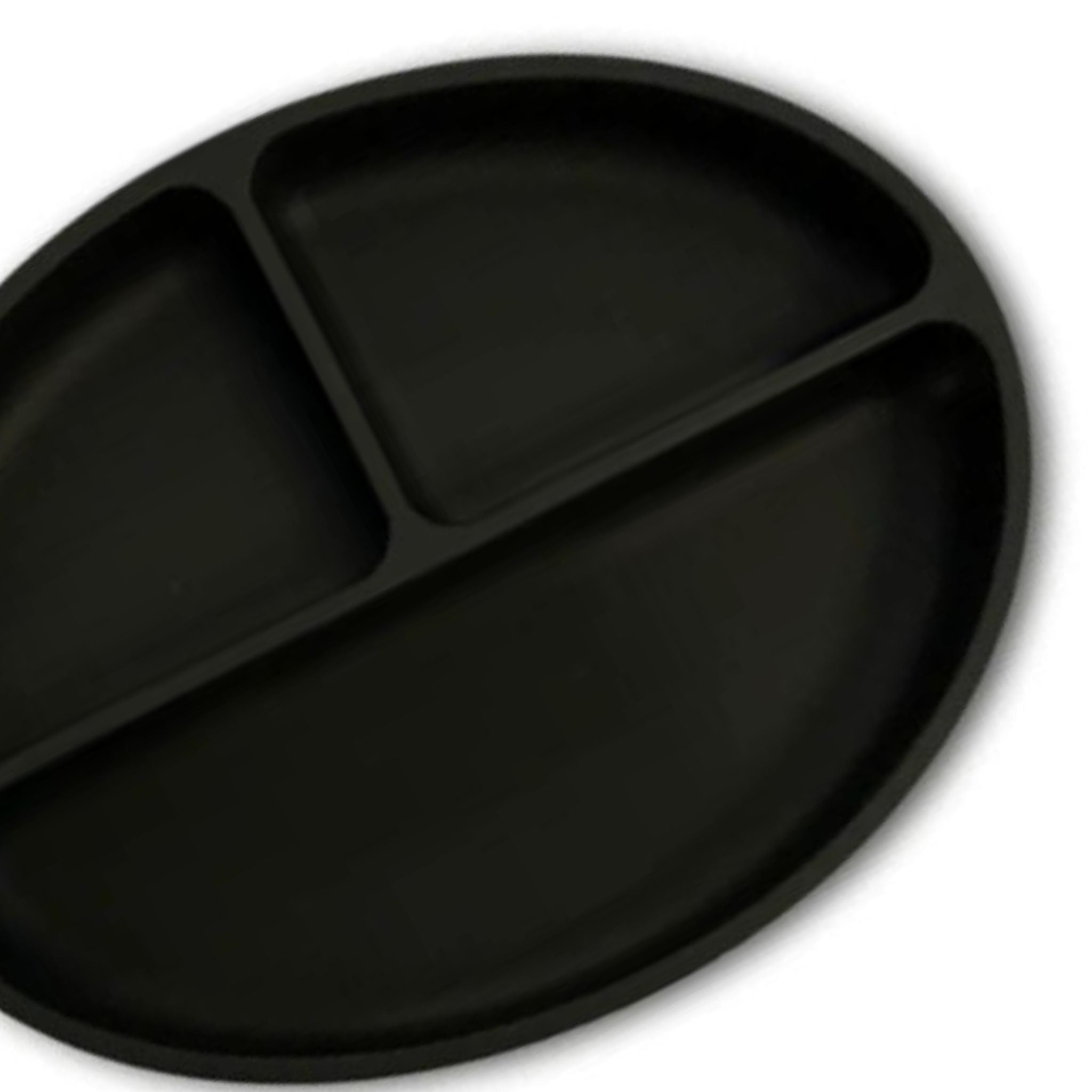 Assiette compartimenté en silicone avec ventouse à la base - Pois & Mo –  Aux petits trésors Magog